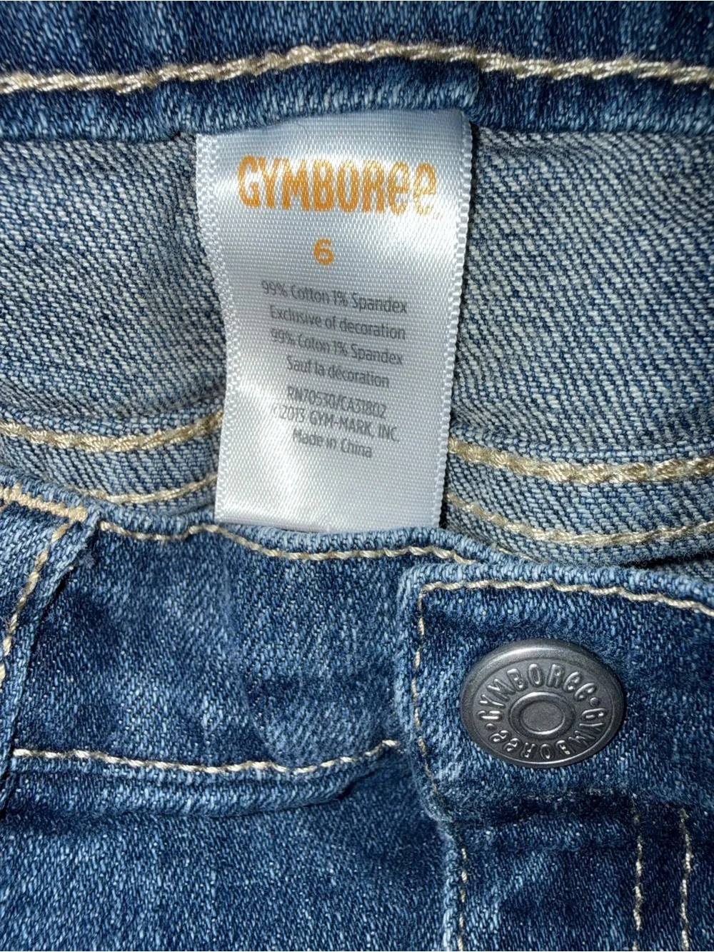 Gymboree Flared Jeans with Button Hem